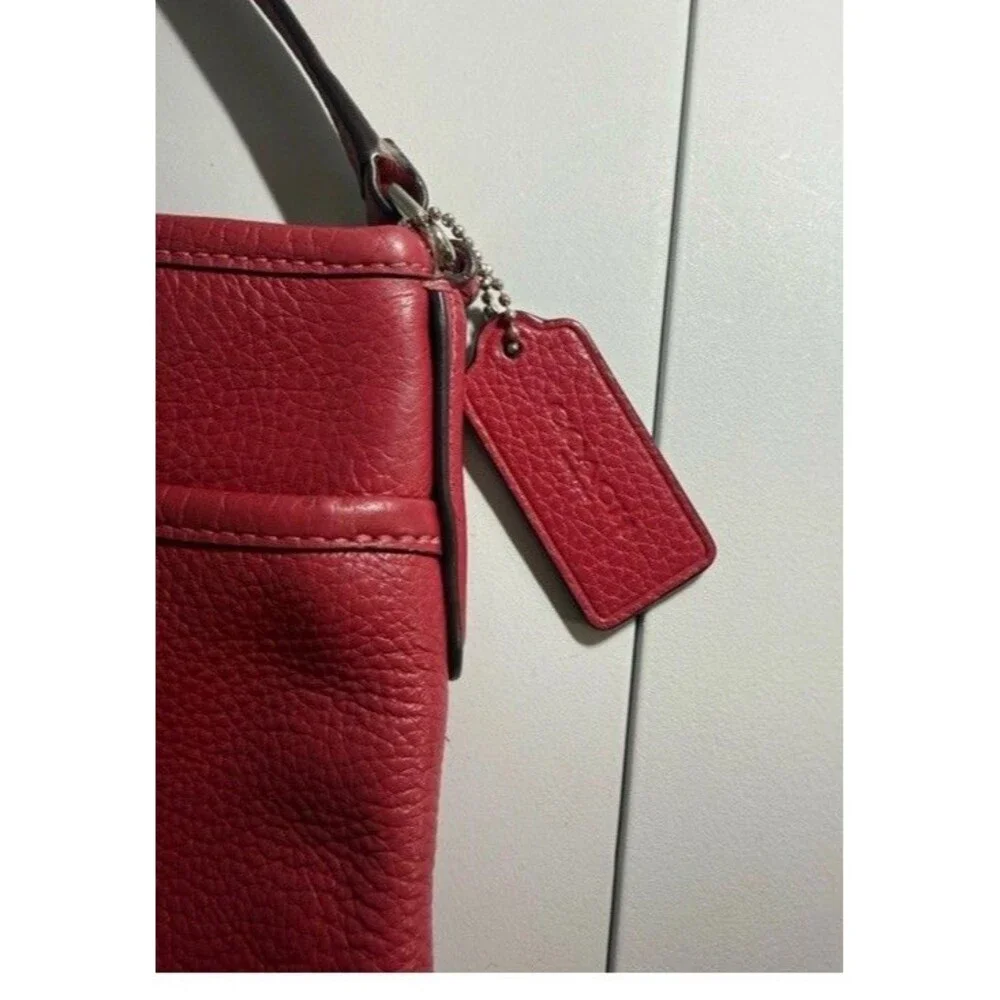 Coach Raspberry Pink Pebbled Leather Crossbody Bag F28035